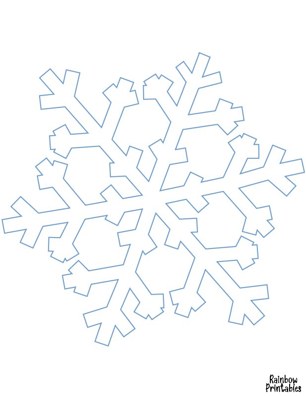 Трафарет «снежинки»