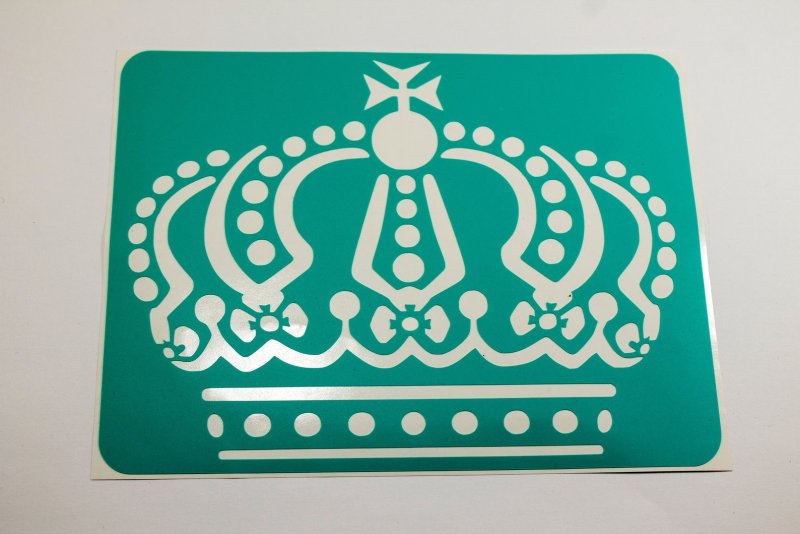 Трафарет короны для айсинга