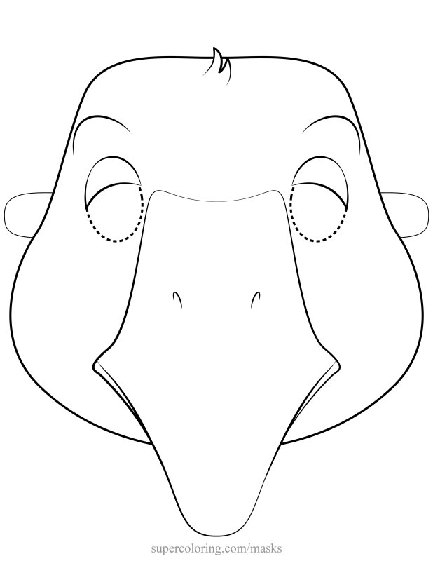 Маска гуся для утренника