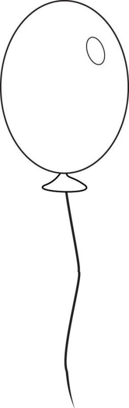 Шарик воздушный трафарет