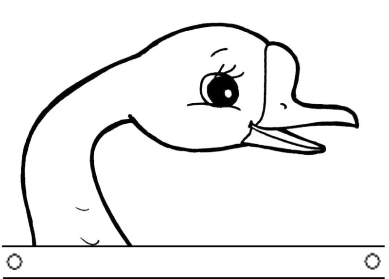 Гусь маска для детей