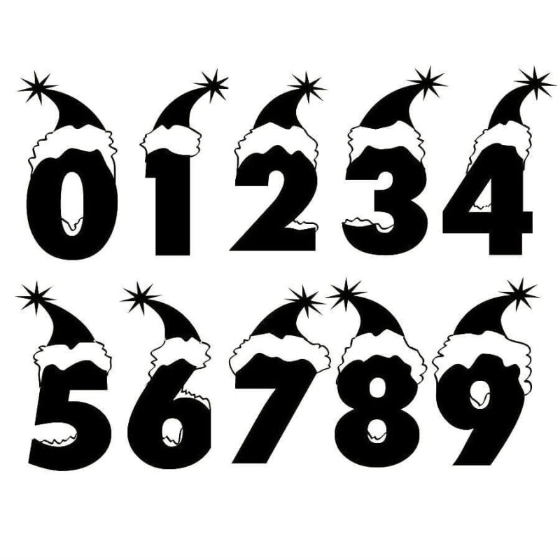 Красивые цифры для вырезания