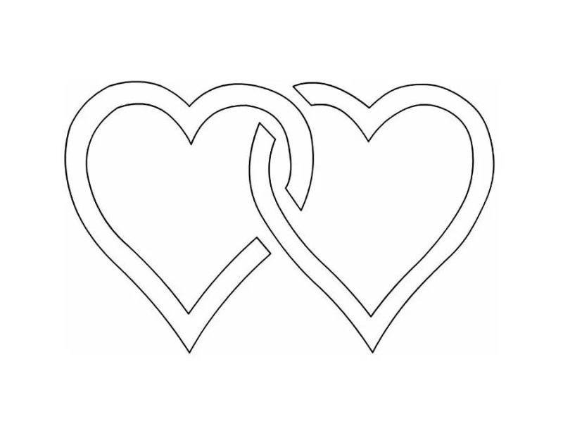 Сердечки шаблоны для вырезания