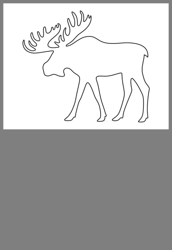 Трафарет "олени"