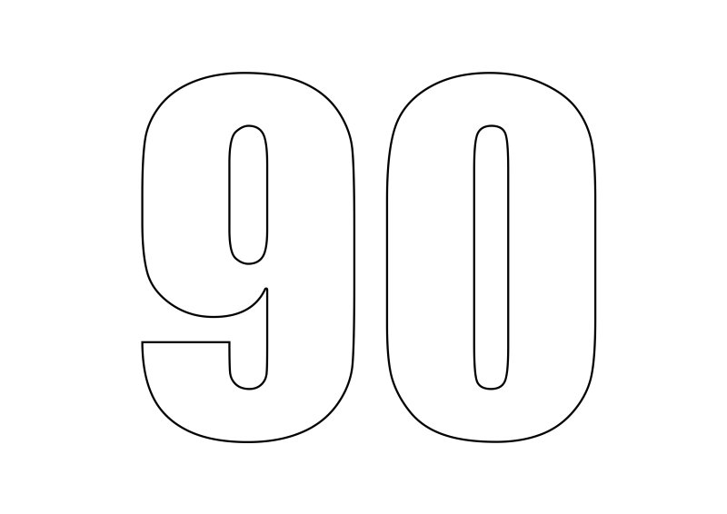 Цифры трафарет для вырезания