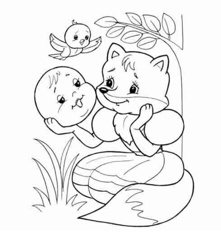 Сказки-раскраски. Колобок