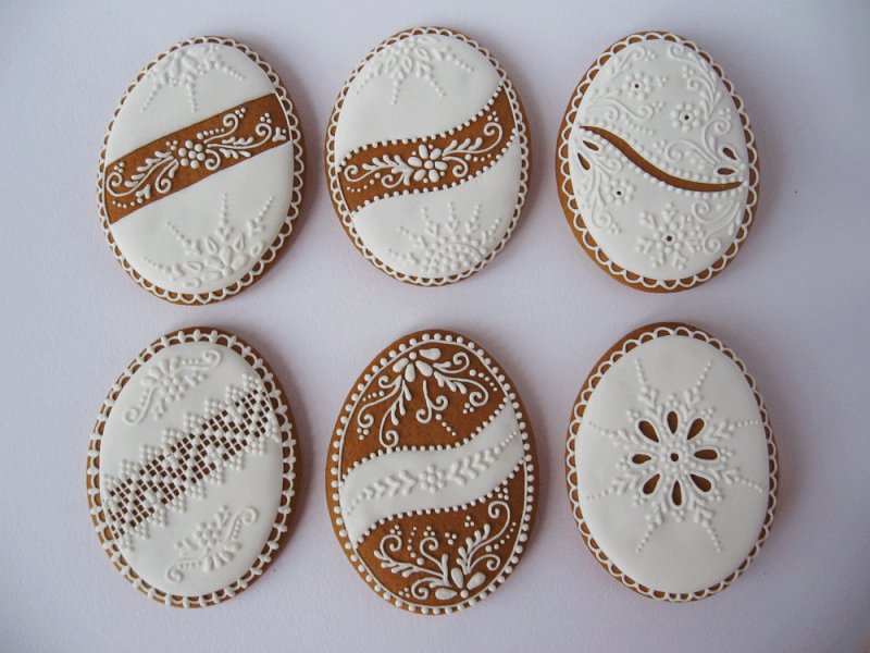 Роспись пасхальных пряников айсингом