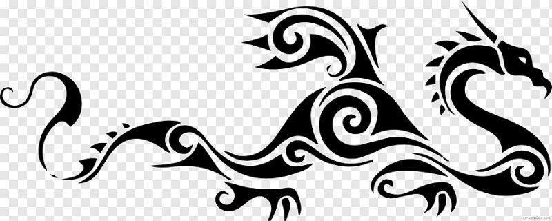 Дракон узор