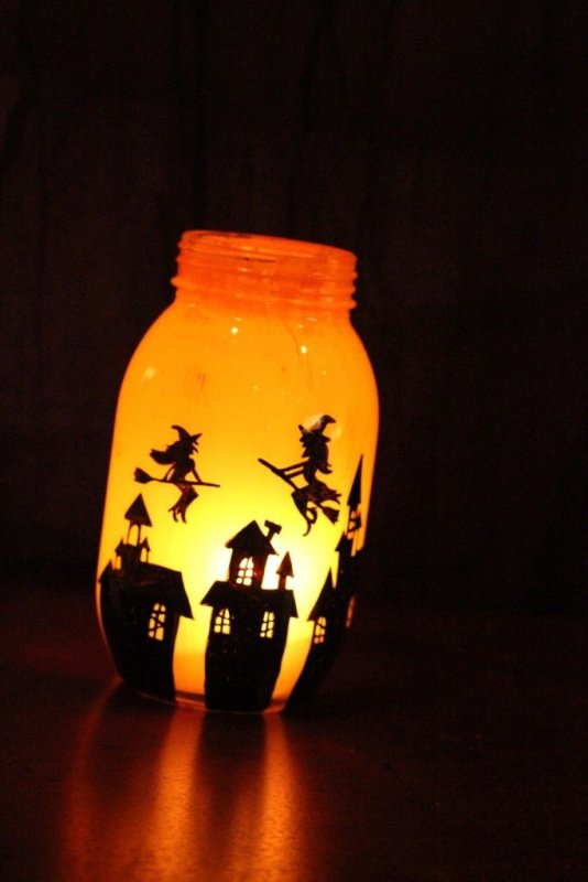 Фонарики из банок