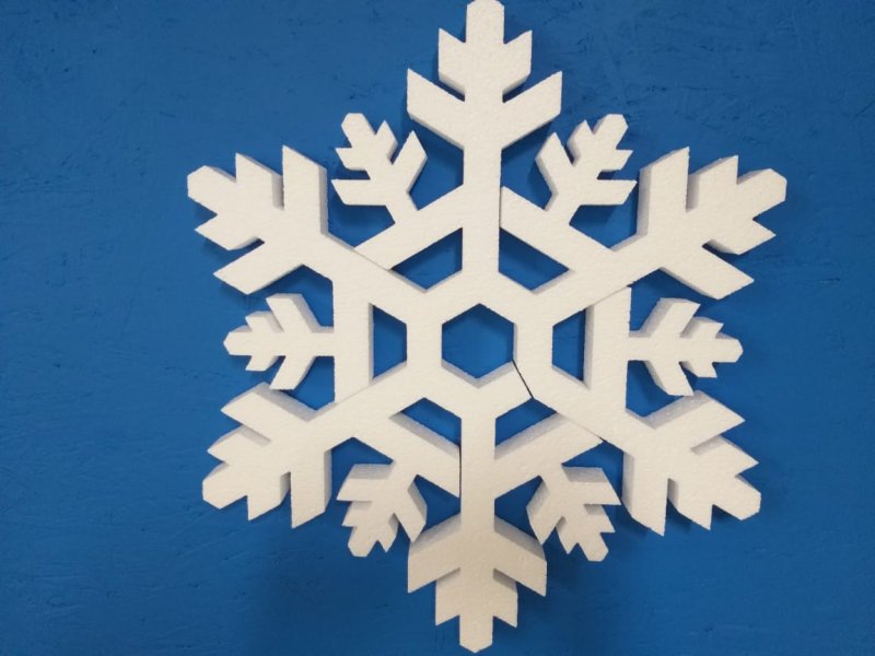 Снежинка пенопласт