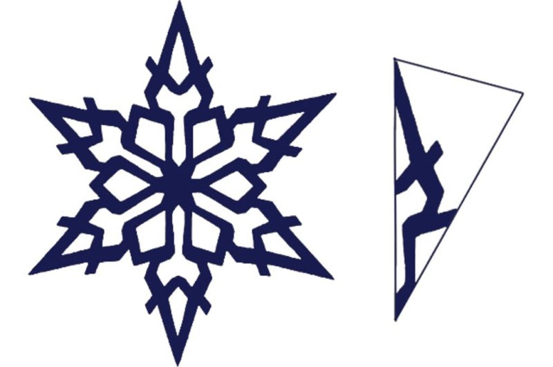 Шаблоны снежинок