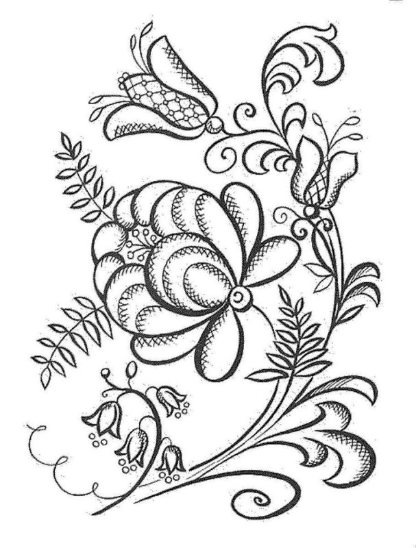 Хохлома раскраска