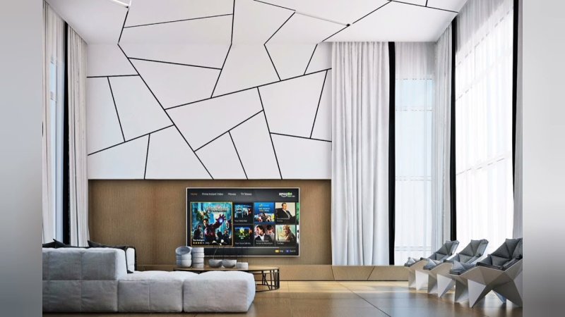 Геометрические фигуры на стене