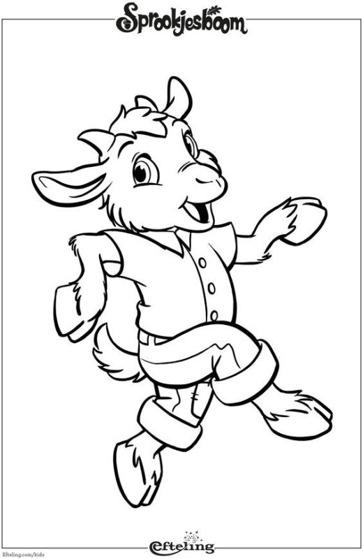 Волк и 7 козлят раскраска