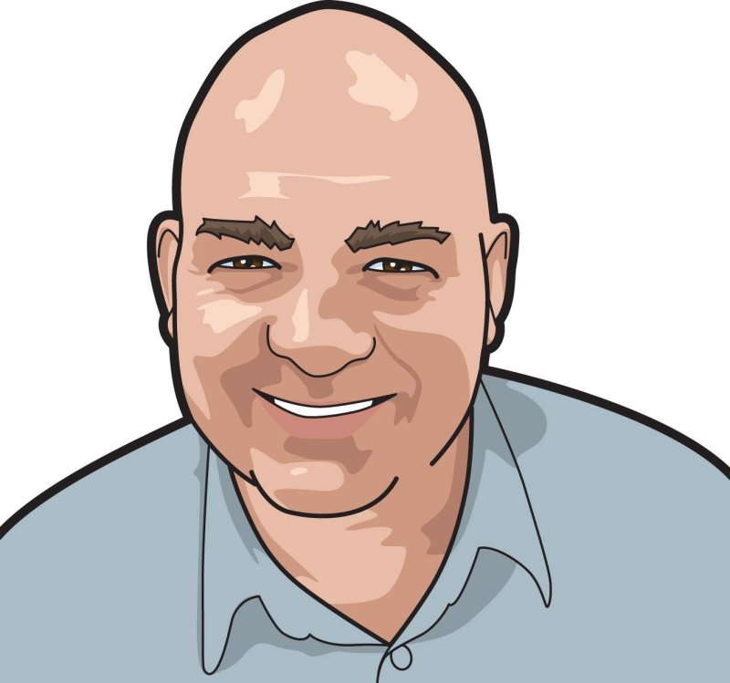 Лицо лысого мужчины