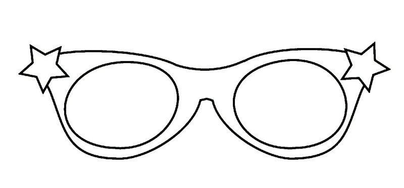 Трафарет очков