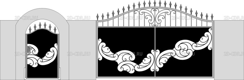 Металлические узоры для ворот