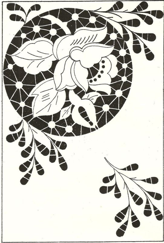 Вышивка Ришелье схемы