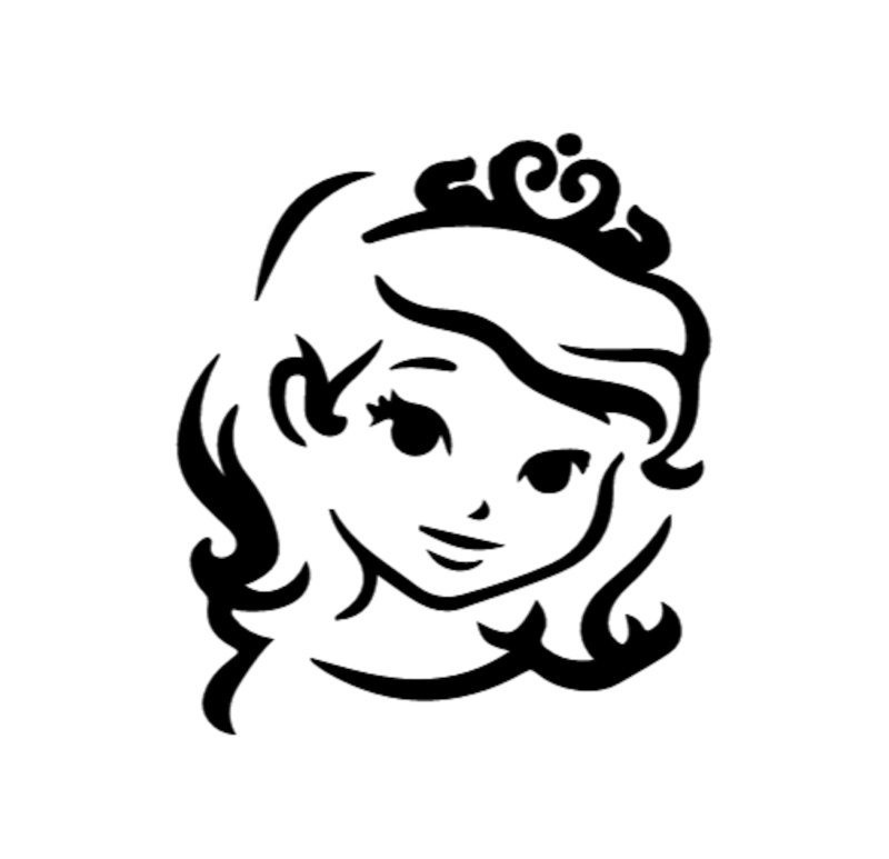 Силуэт лица ребенка