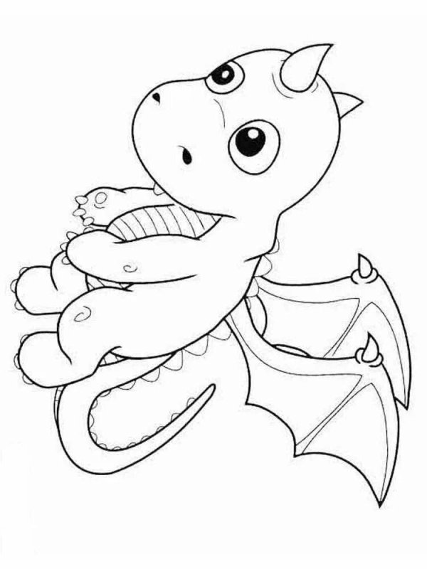 Раскраска дракон