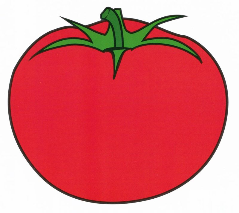 Помидор трафарет для детей