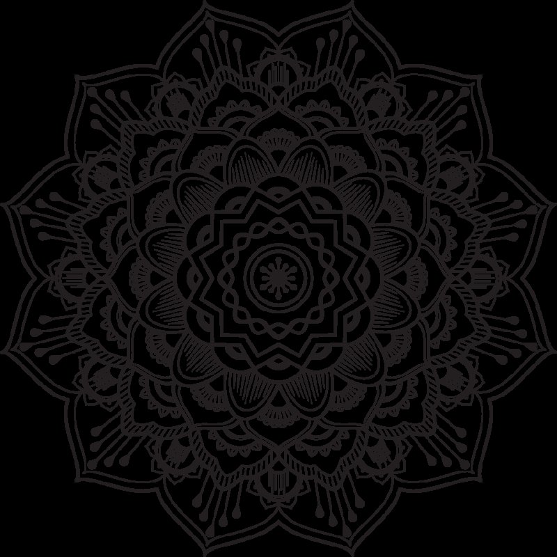 Мандала трафарет