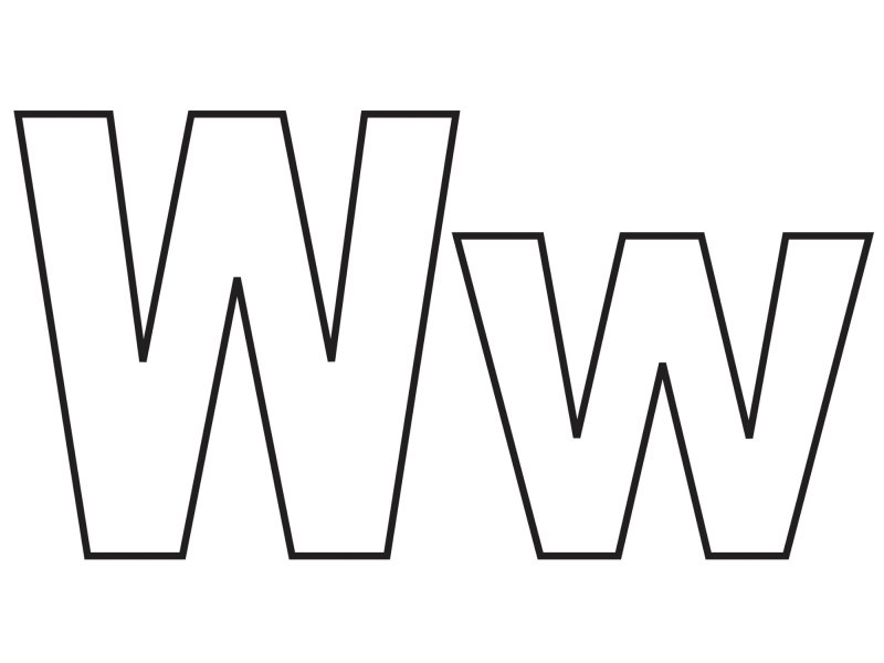 Английская буква w