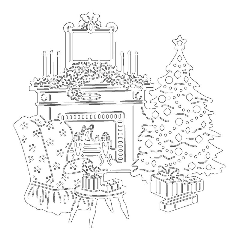 Рождественский камин