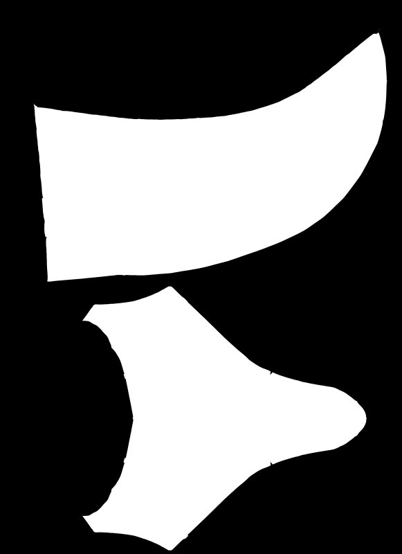 Выкройка клюва гуся