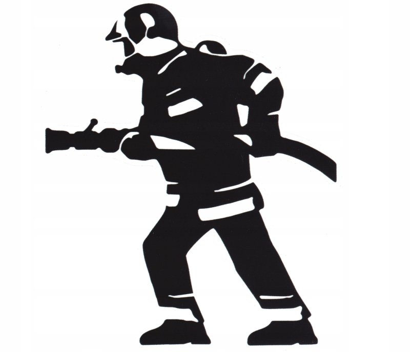 Наклейка на авто "пожарный"