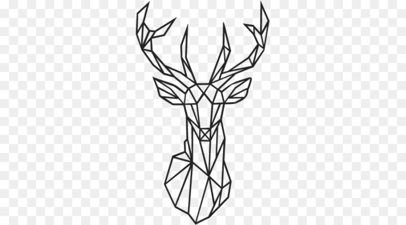 Геометрические фигуры олень