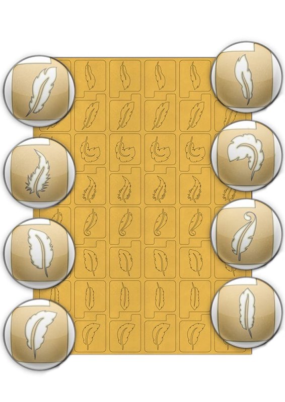 Виниловые трафареты для ногтей