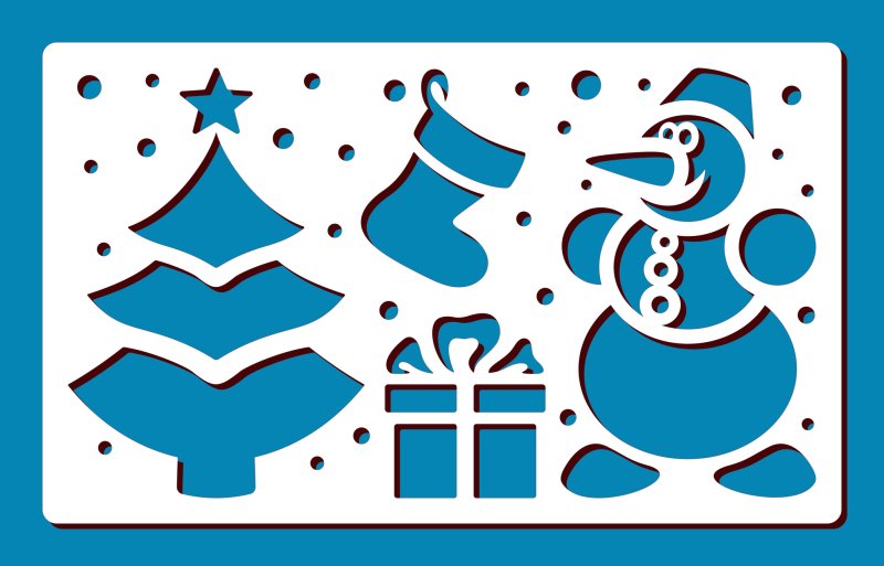 Трафареты для искусственного снега