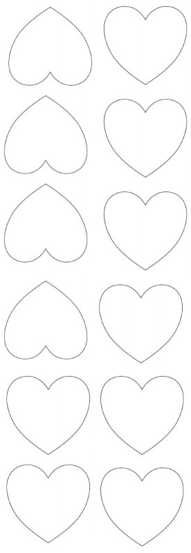 Сердечко шаблон