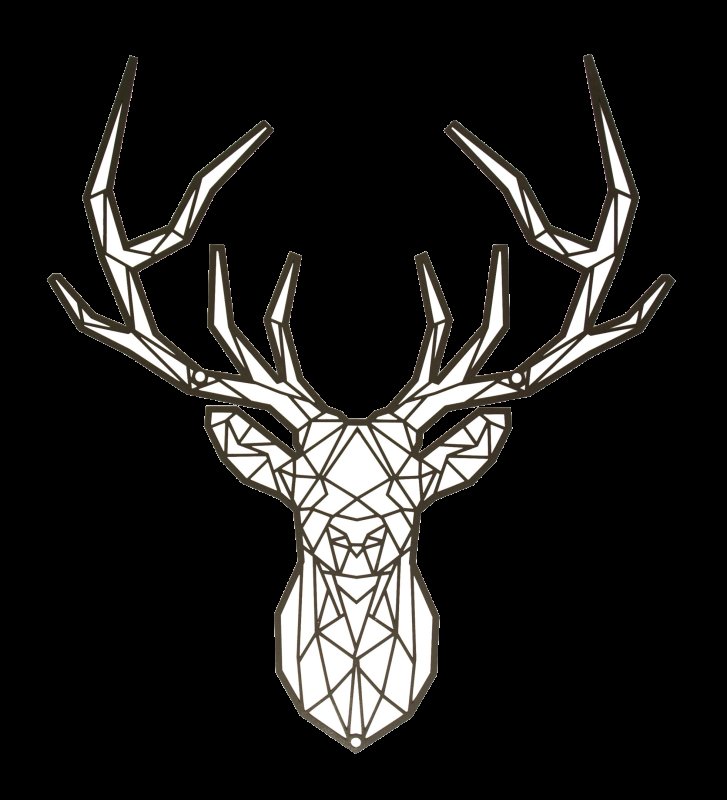 Олень в геометрическом стиле