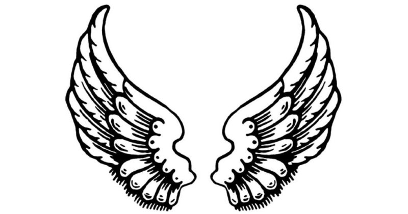 Крылья ангела для распечатки
