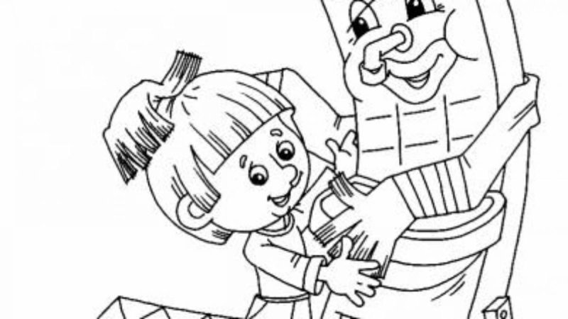 Раскраска Мойдодыр Чуковский