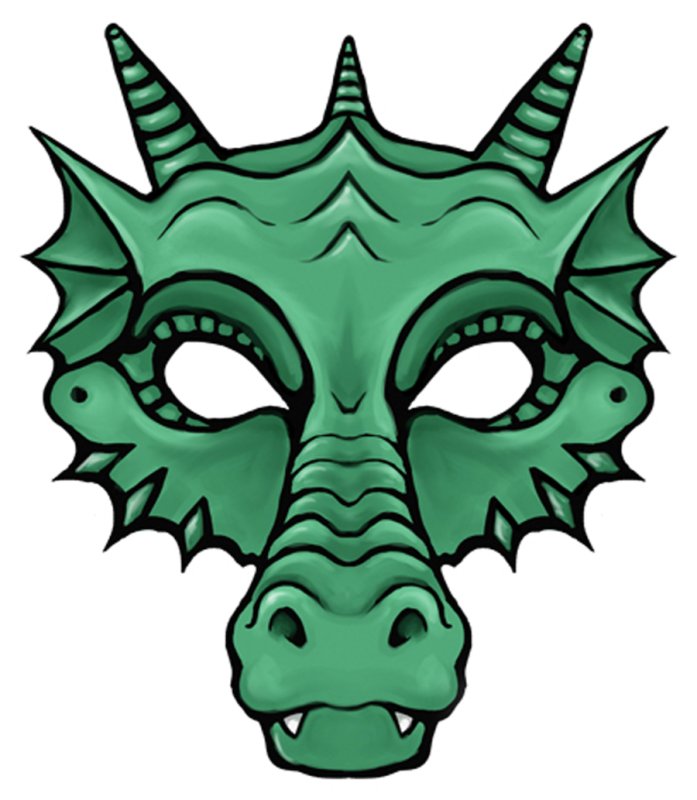 Карнавальная маска дракона