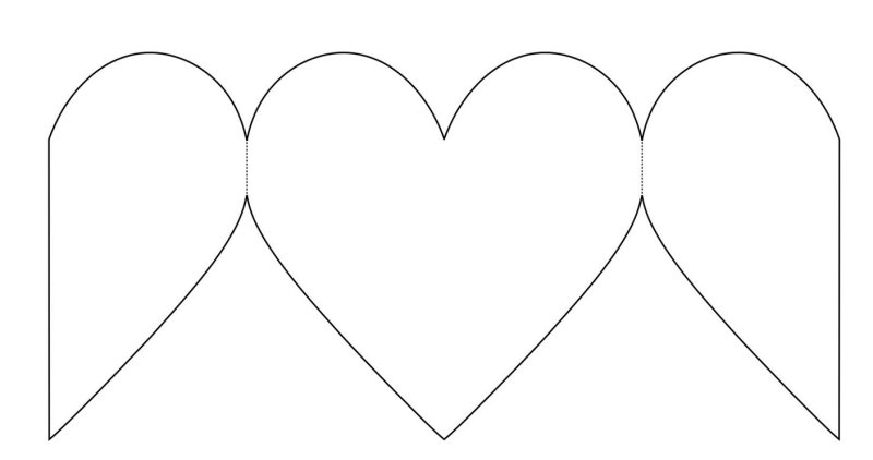 Сердечко шаблон