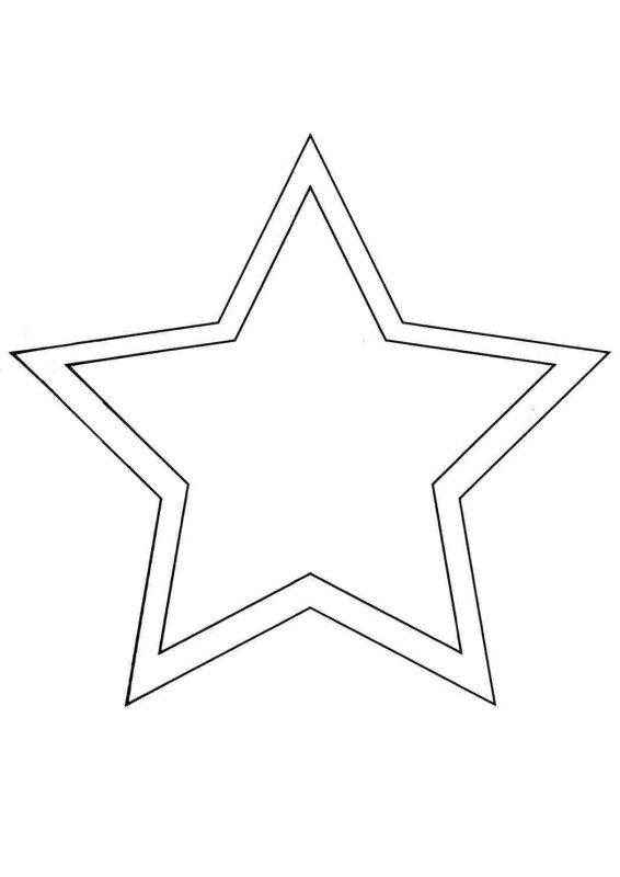 Трафарет для вырезания звезд