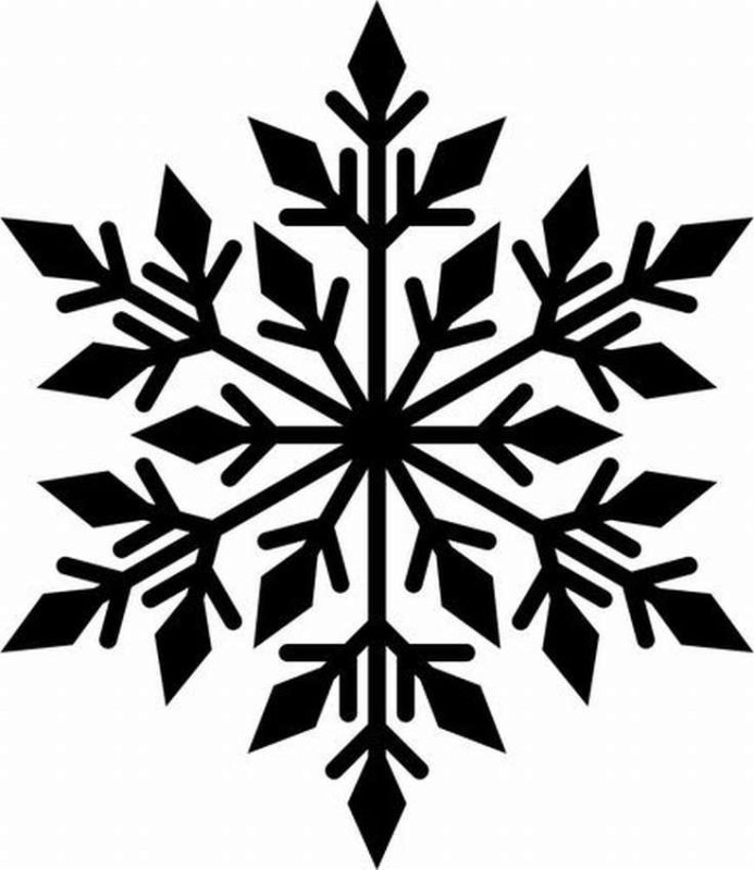 Снежинка силуэт