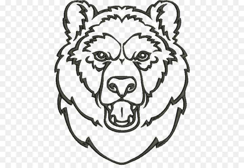 Голова медведя рисунок