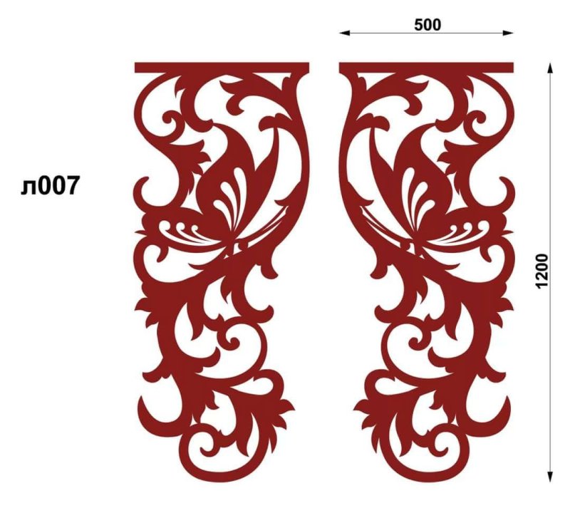 Ажурный ламбрекен узоры