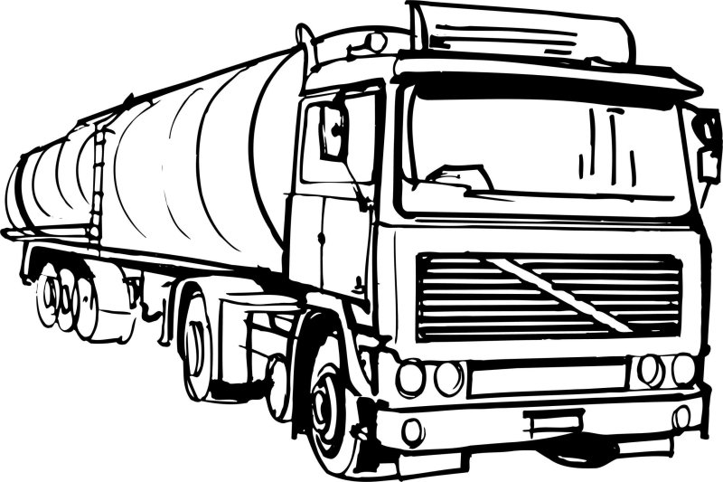 КАМАЗ 55111 раскраска