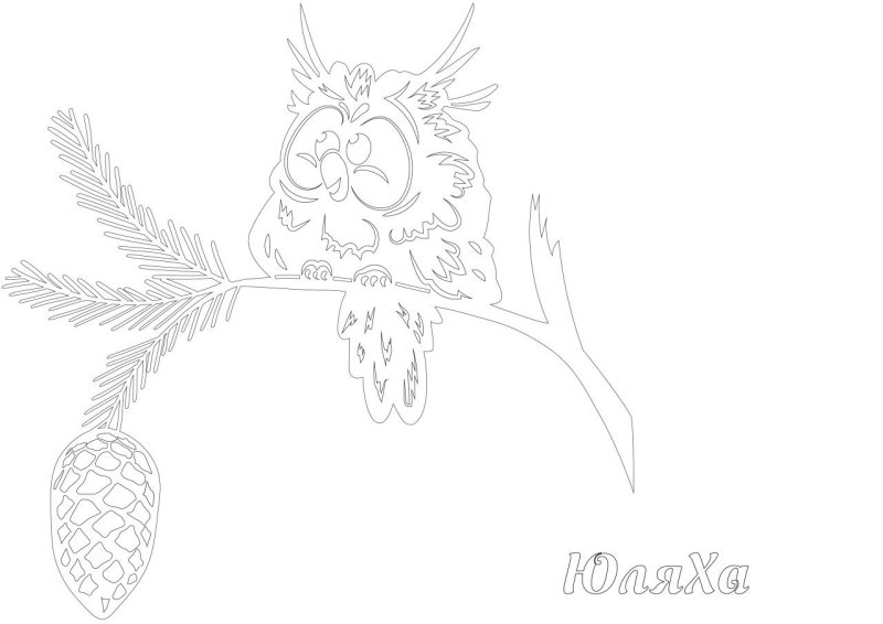 Елочные ветки вытынанки на окна