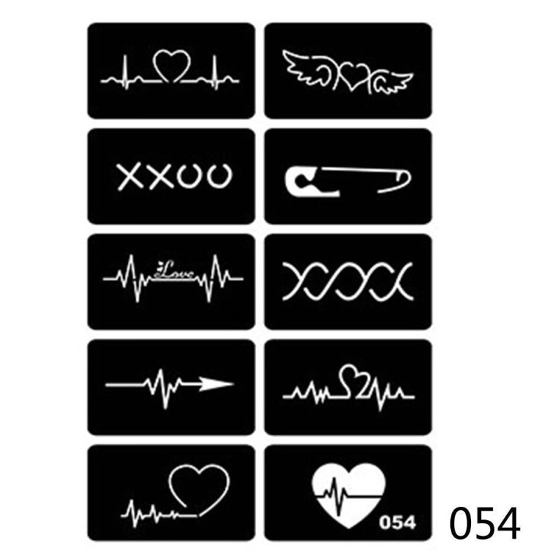 Трафареты для глиттер тату