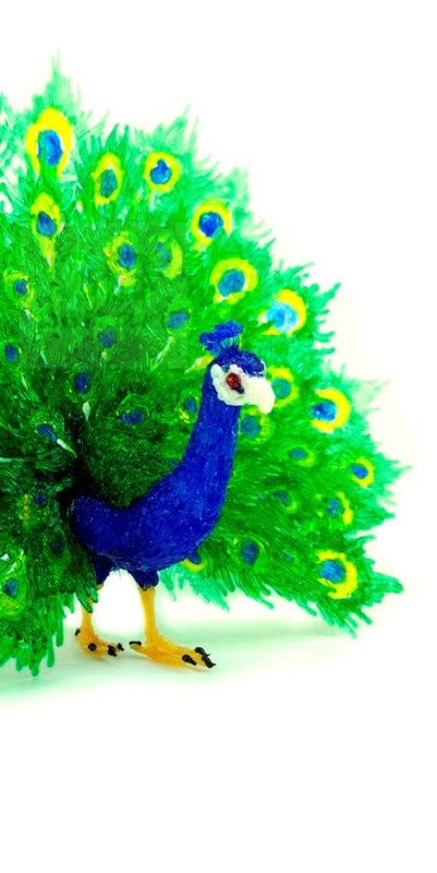 Павлин 3d ручкой