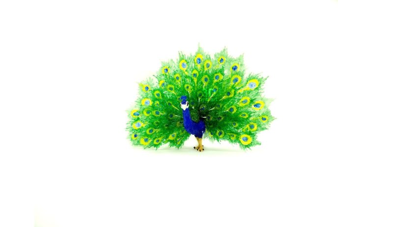 Павлин из 3д ручки