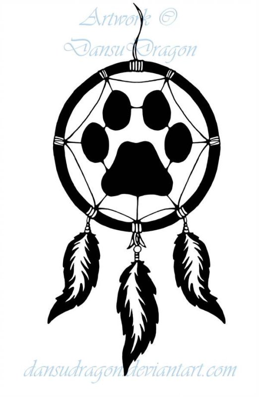 Трафарет тату Ловец снов