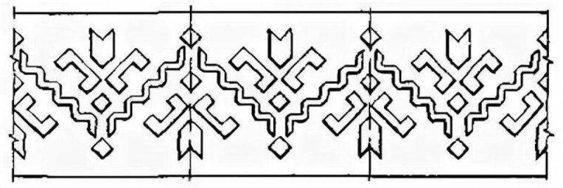 Чувашские узоры на полотенце